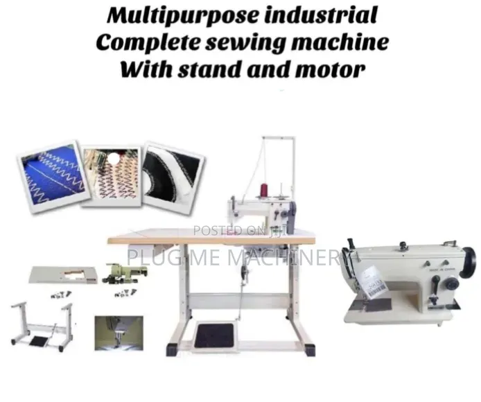 New Industrial Complete sewing.machine With Stand and Motor Available