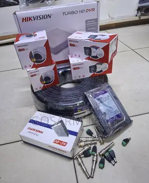 Hikvision 4 Channel CCTV Camera Kit With 4 Smart Hybrid CCTV Cameras