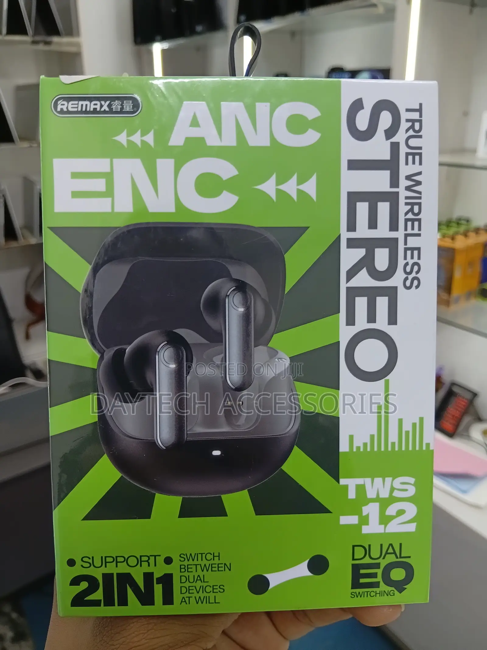 REMAX TWS-12 Wireless Earbuds Bluetooth 5.0 Hi Audio Wireless Charger.