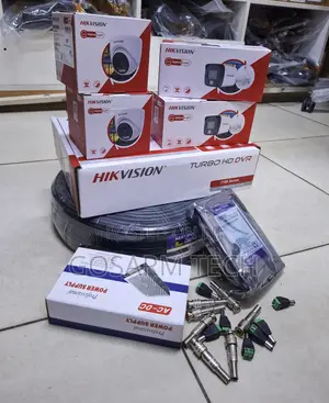 Security Monitorin With 4 Channel Hikvision DVR 2MP Smart Hybrid 1080P