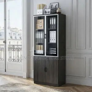 Office Cabinet; Executive Wooden Lockable Two Doors Cabinet