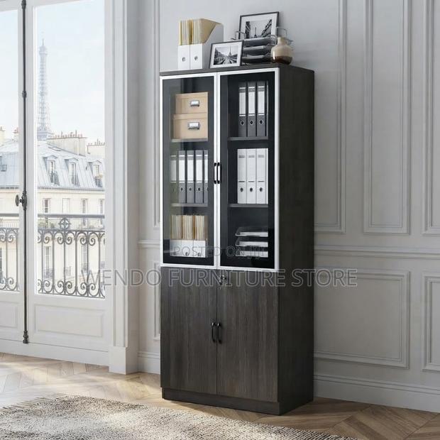 Office Cabinet; Executive Wooden Lockable Two Doors Cabinet