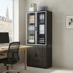 Office Cabinet; Executive Wooden Lockable Two Doors Cabinet