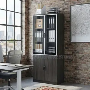 Office Cabinet; Executive Wooden Lockable Two Doors Cabinet