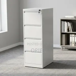 4-Drawer Storage Cabinet : Vertical Storage File Cabinet