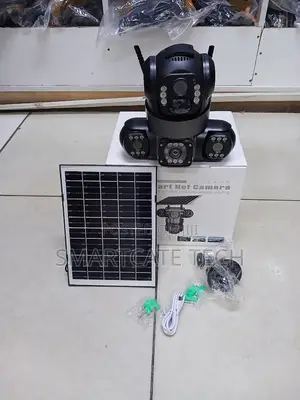Smart V380 Pro Triple Lens Solar CCTV – Outdoor Security Camera