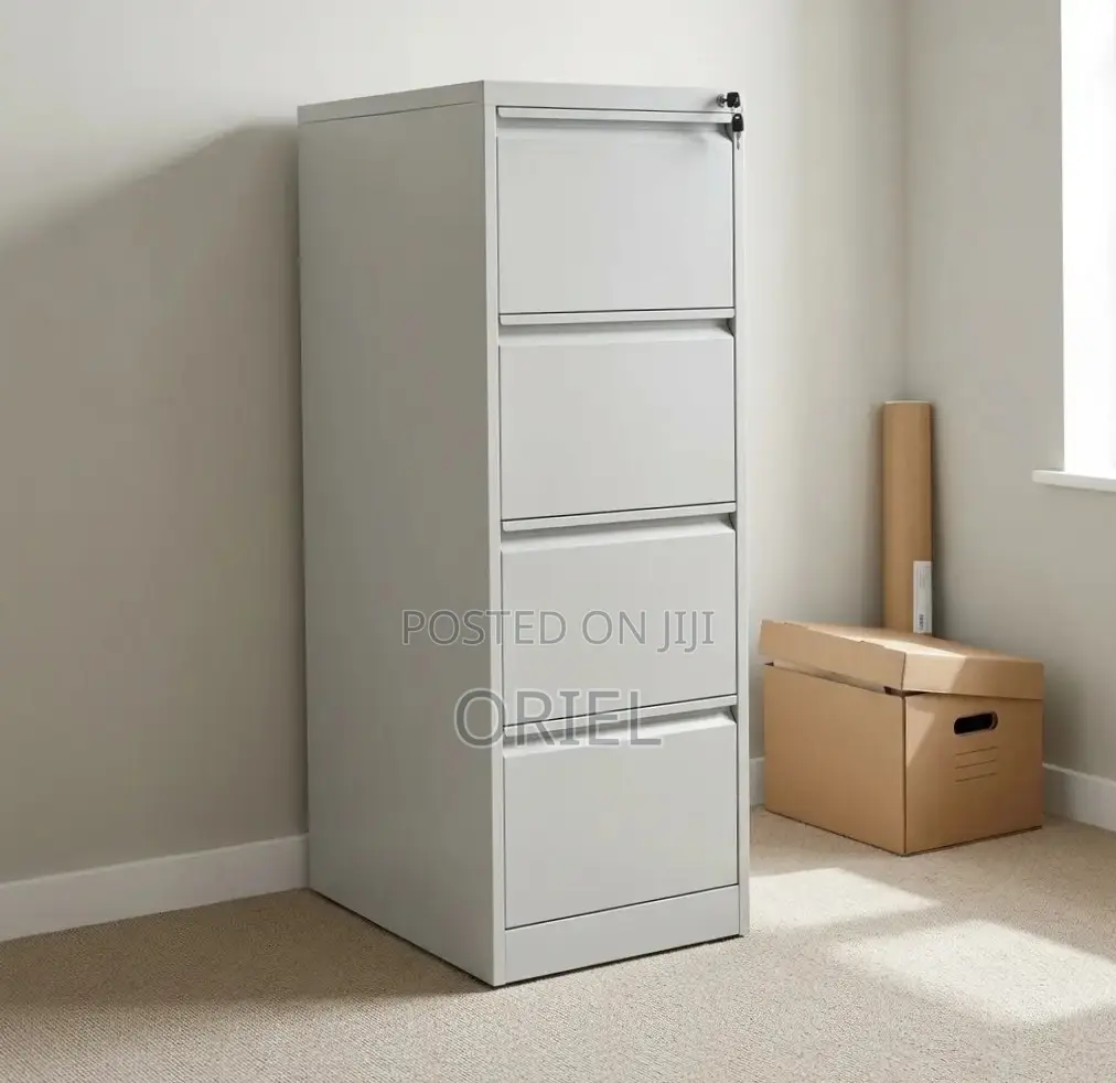 4-Drawer Storage Cabinet : Vertical Storage File Cabinet