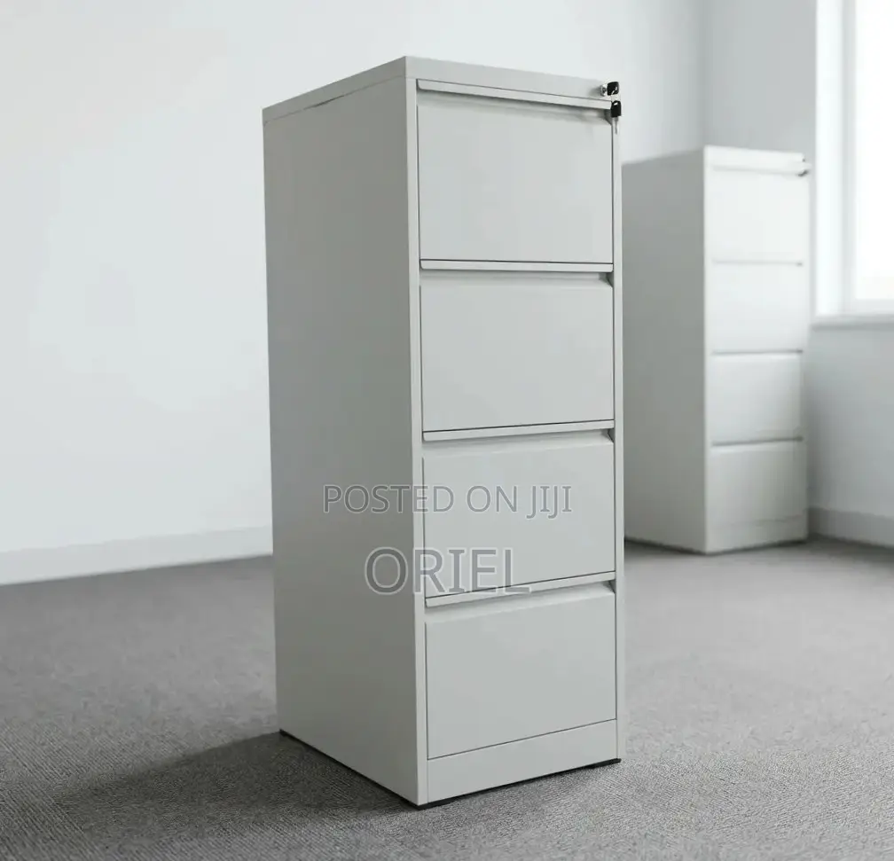 4-Drawer Storage Cabinet : Vertical Storage File Cabinet