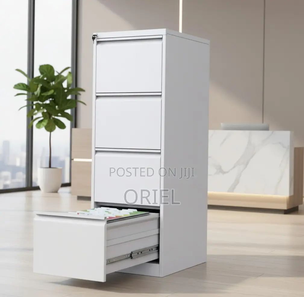 4-Drawer Storage Cabinet : Vertical Storage File Cabinet