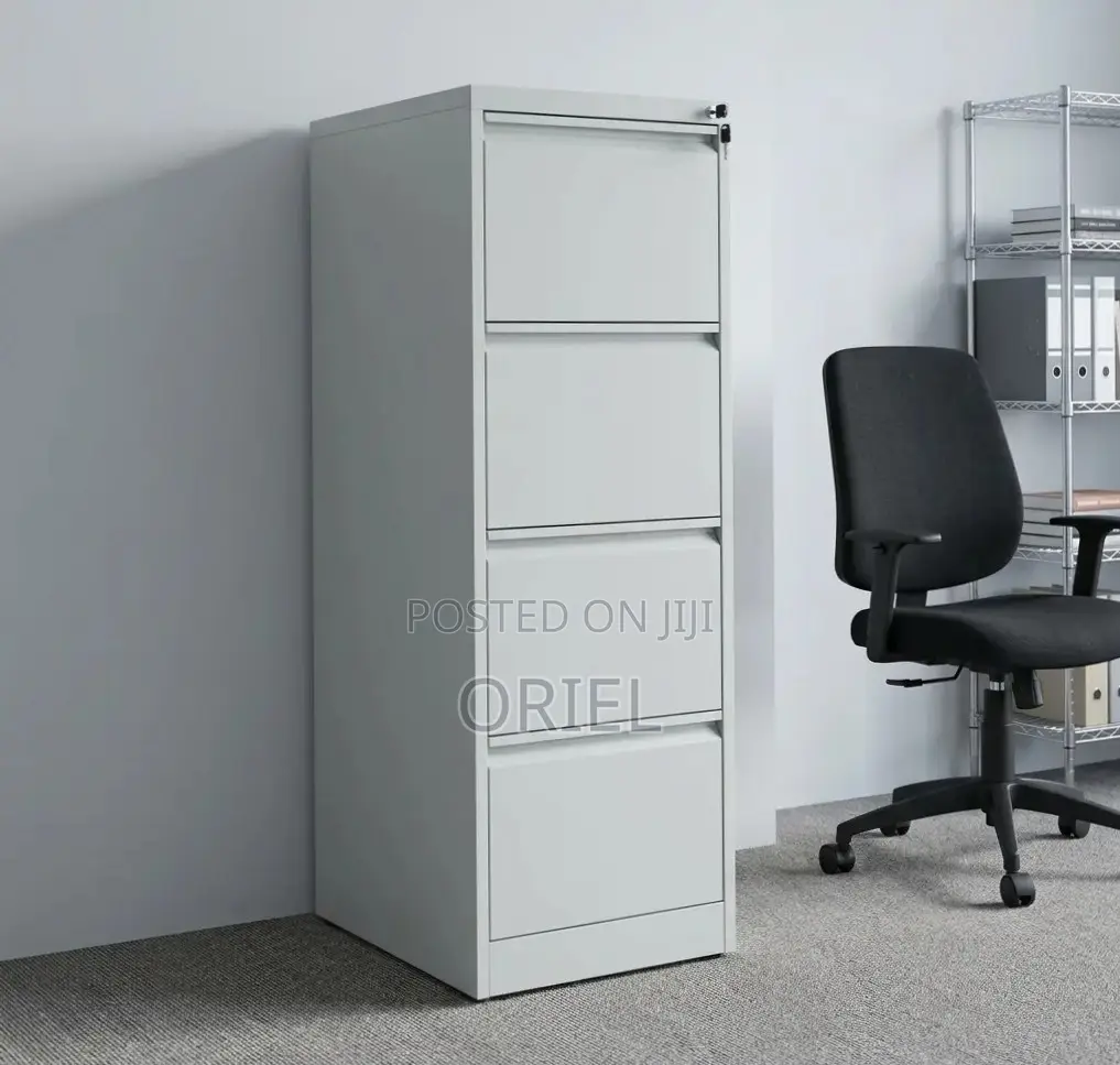 4-Drawer Storage Cabinet : Vertical Storage File Cabinet