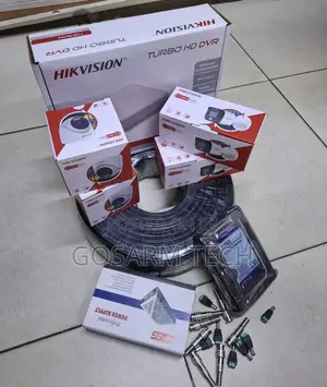 4 CCTV Cameras Smart Hybrid Colored Night Vision 2MP Kit With Audio