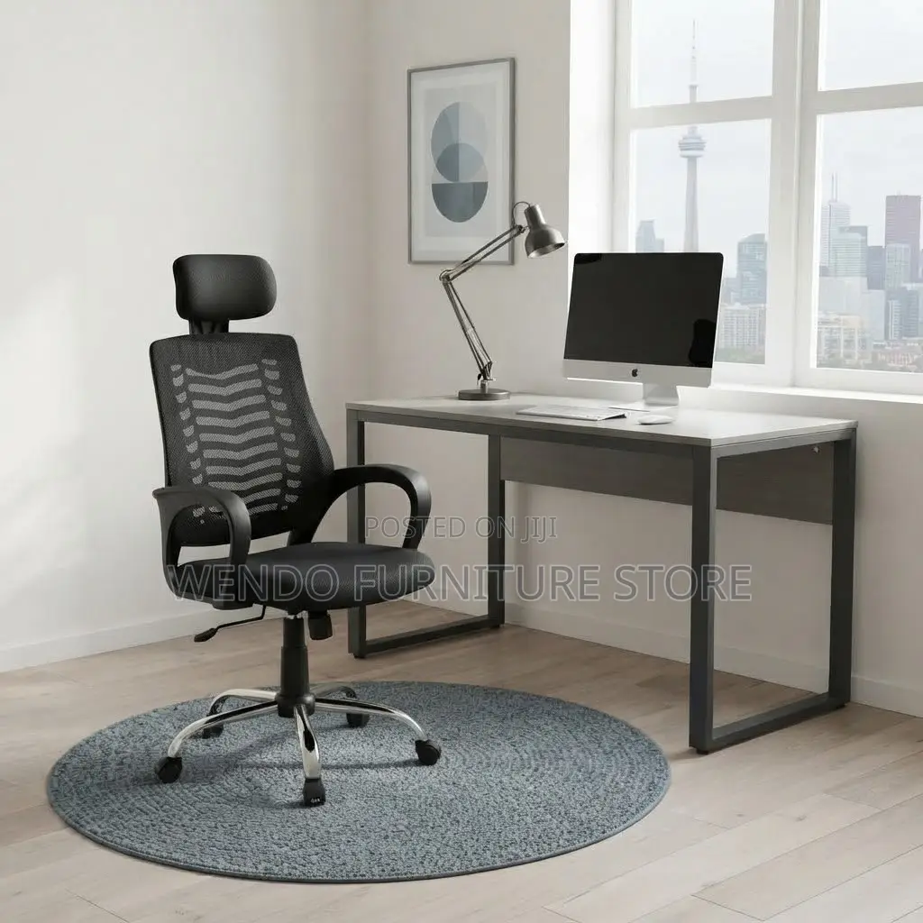 Office Chairs; Headrest Clerical Mesh Fabric Chairs