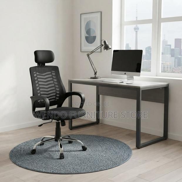Office Chairs; Headrest Clerical Mesh Fabric Chairs
