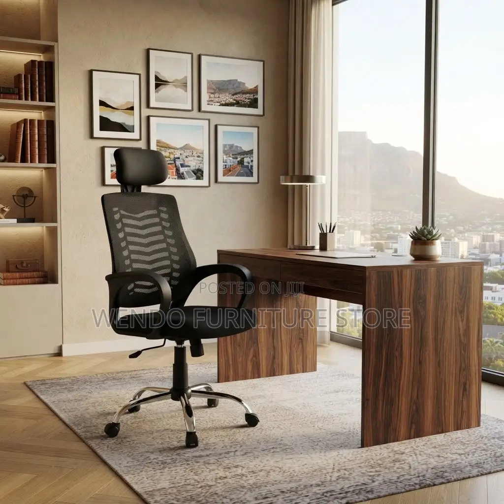 Office Chairs; Headrest Clerical Mesh Fabric Chairs
