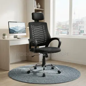 Office Chairs; Headrest Clerical Mesh Fabric Chairs