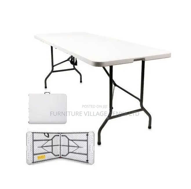 Foldable Table; 1.8 M Plastic-Metal Frame Outdoor Foldable Table