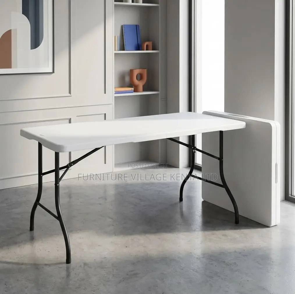Foldable Table; 1.8 M Plastic-Metal Frame Outdoor Foldable Table