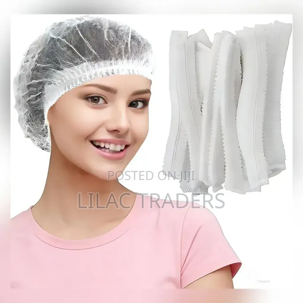 Disposable Hair Nets 100pcs | Non-Woven | Blue White. Gale