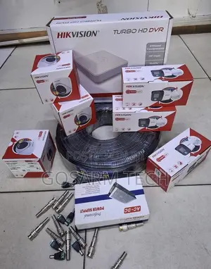 8 Channel Hikvision Smart Hybrid CCTV Cameras Kit With Audio
