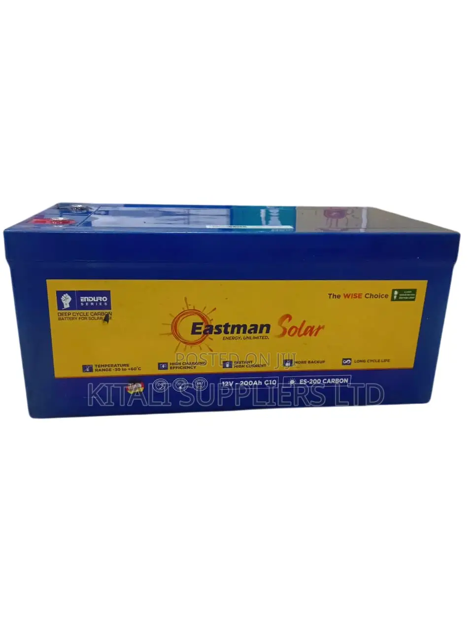 Eastman 12V 200Ah C10 Deep Cycle Carbon Solar Battery – ES-200