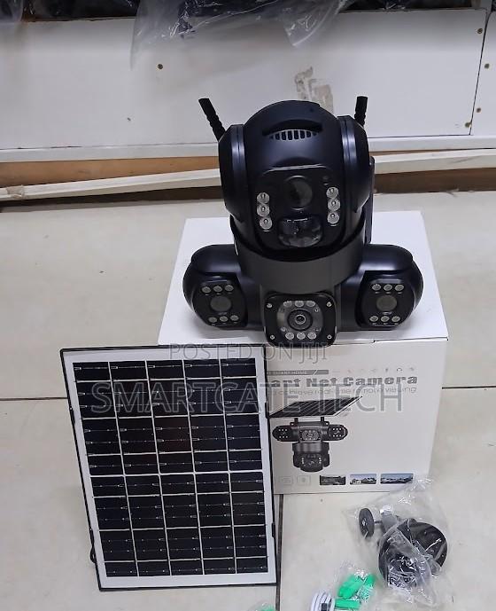 Triple Lens V380 Pro WiFi Solar CameraSmart PTZ CCTV With Night Vision