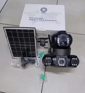 V380 Pro Triple Lens Smart Camera – Solar Powered WiFi CCTV Security