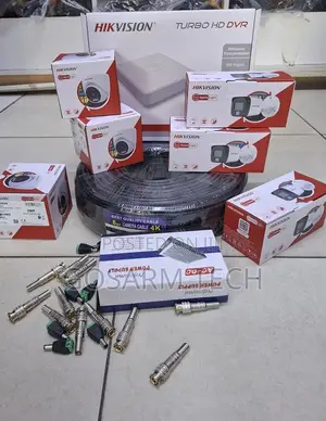8 Channel Smart Hybrid Colored CCTV Camera Full Kit With 6 Cameras