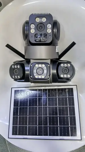 Triple Lens 4g Solar PTZ CCTV Camera Outdoor Camera With Audio