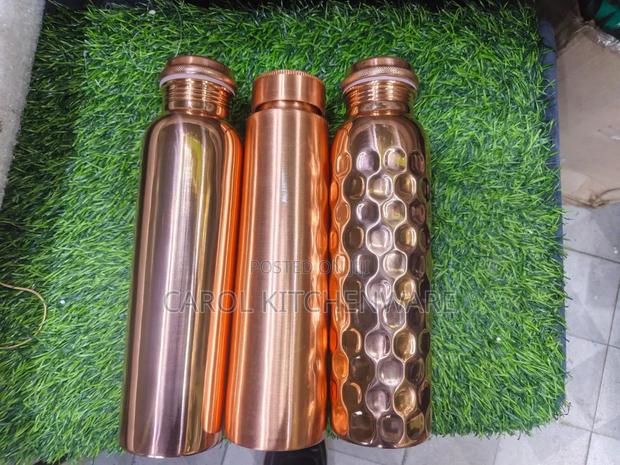 1 PC Copper Water Bottle/ 1 LTR Copper Water Bottle