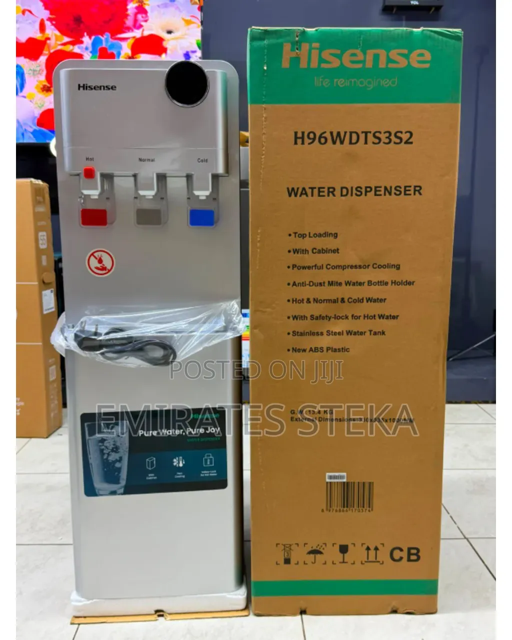 Hisense Water Dispenser S2 Silver 3tapes