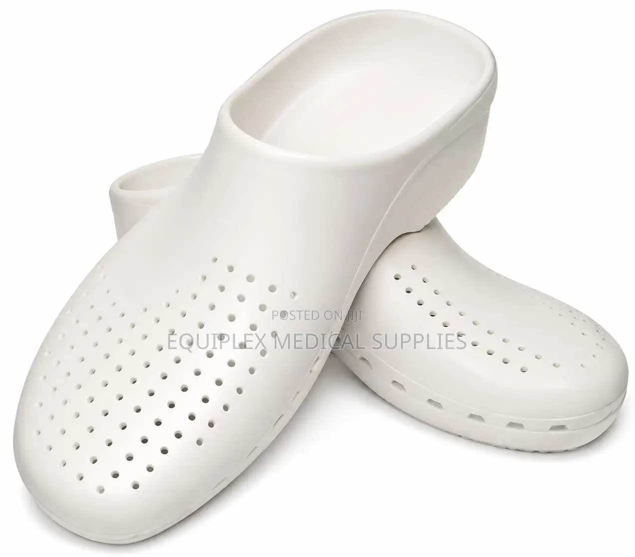 White Autoclavable Hospital Theater Clogs / Theater Crocs (Antistatic)