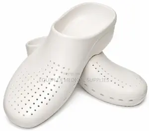 White Autoclavable Hospital Theater Clogs / Theater Crocs (Antistatic)