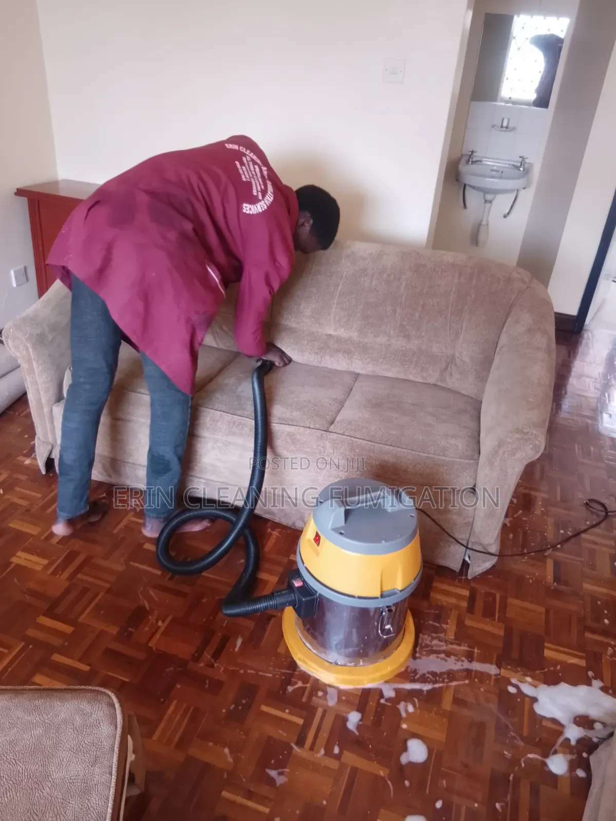 Sofa Set Puff Cleaning Upholstery