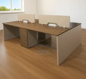 4-Way Modular Workstation : Office Workstation With Storage