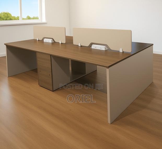 4-Way Modular Workstation : Office Workstation With Storage