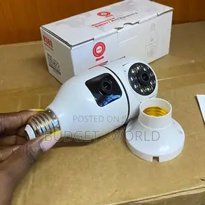 New V380 PTZ Bulb Wifi Dual Lens Camera PTZ Nanny Cam