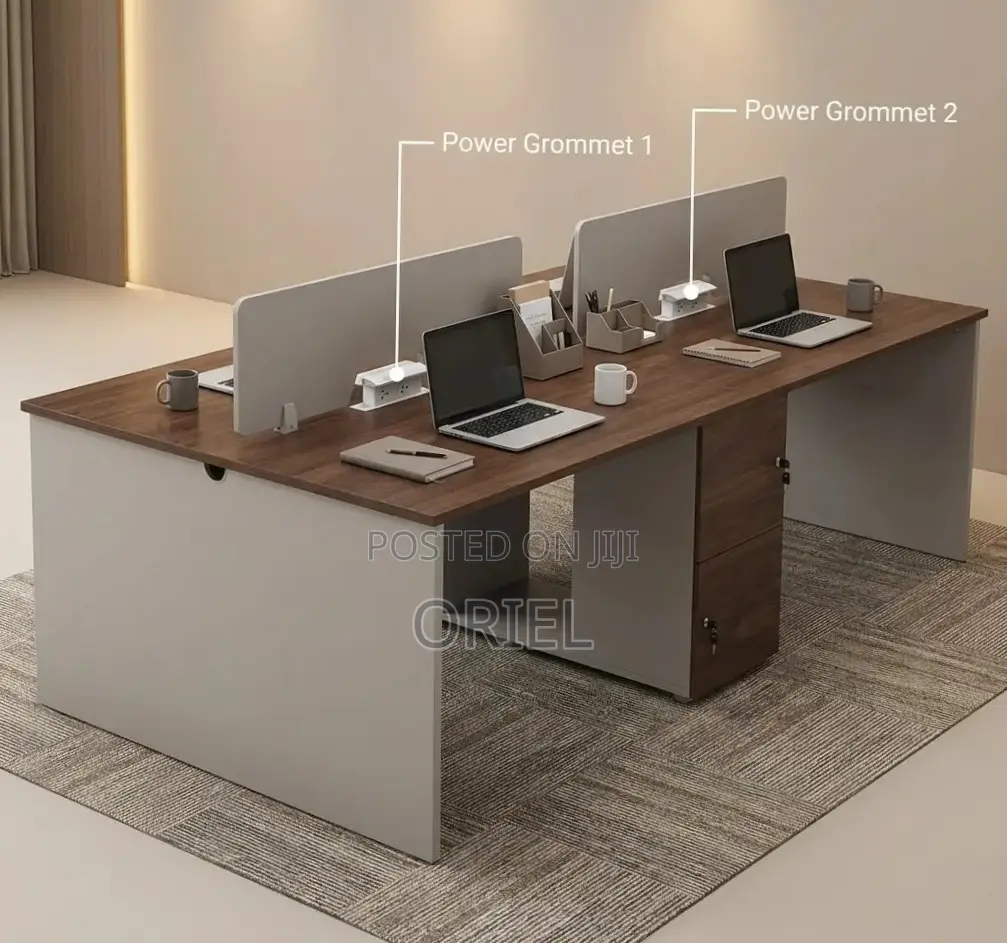 4-Way Modular Workstation : Office Workstation With Storage