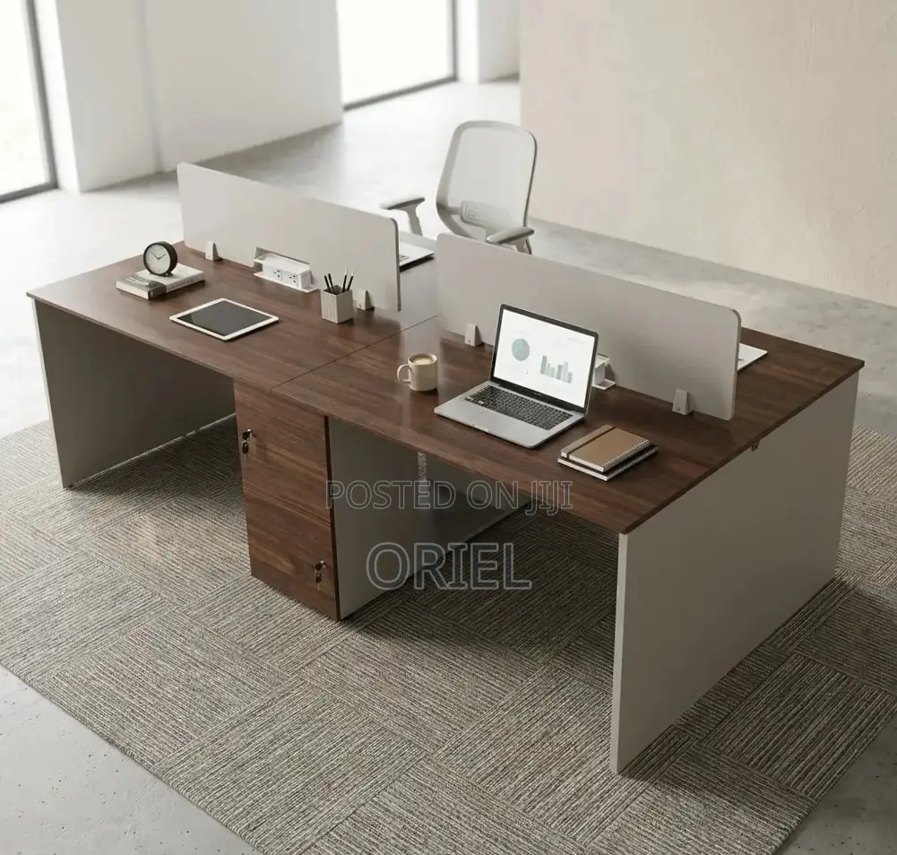 4-Way Modular Workstation : Office Workstation With Storage