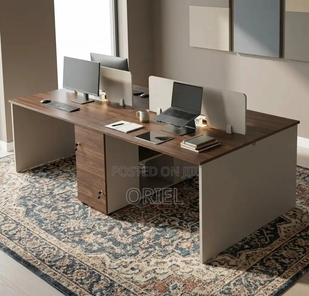 4-Way Modular Workstation : Office Workstation With Storage