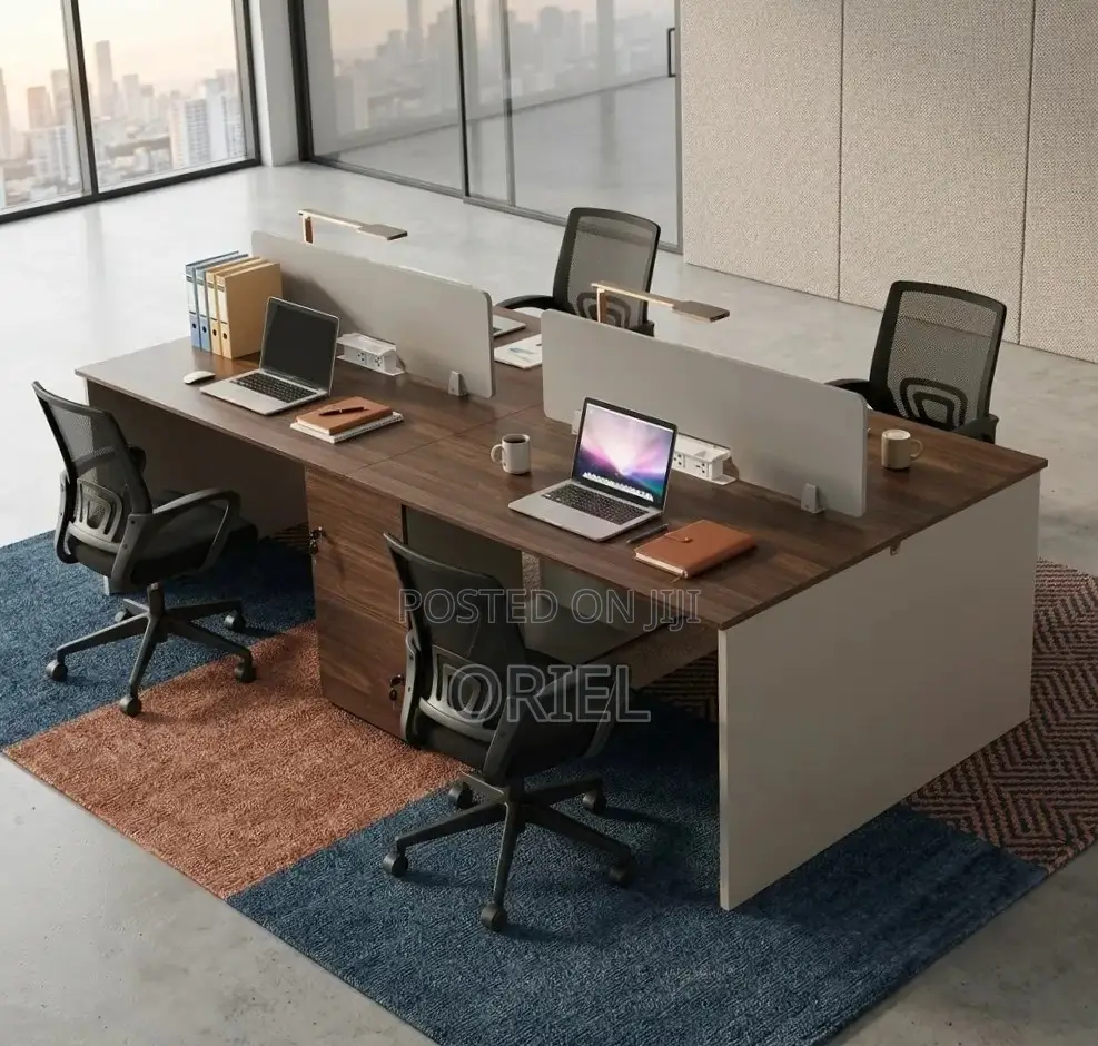 4-Way Modular Workstation : Office Workstation With Storage