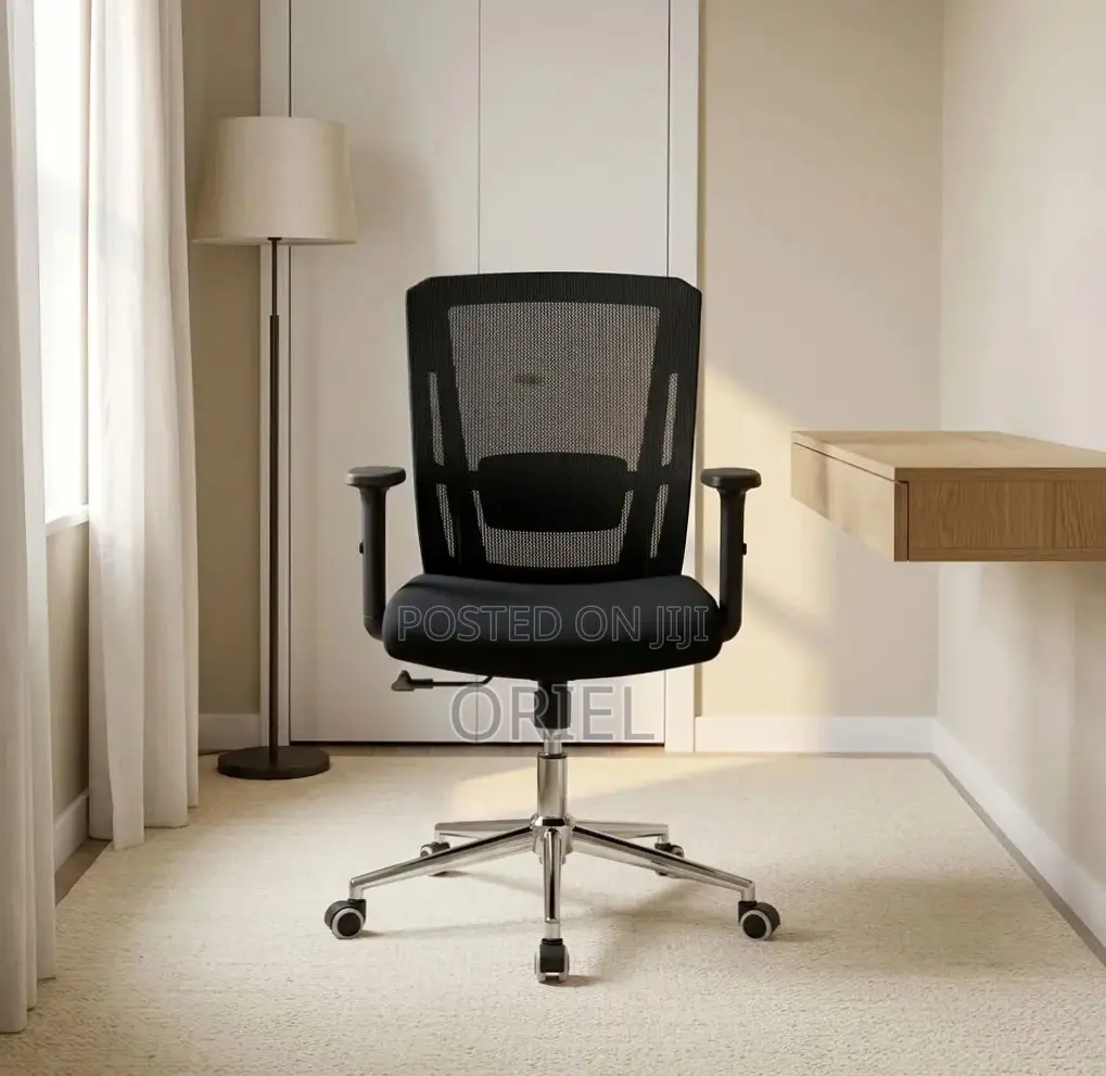 Mid Back Orthopedic Mesh Chair : Modern Swivel Chair