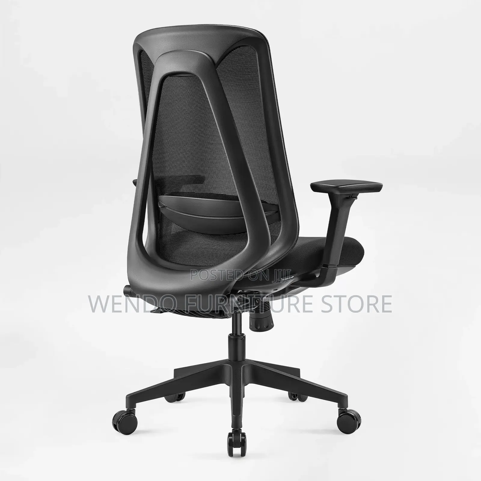 Office Chairs; Black Mid Back Ergonomic Supportive Office Works Chairs