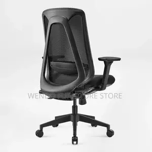 Office Chairs; Black Mid Back Ergonomic Supportive Office Works Chairs