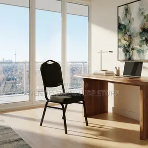Office Chairs; Armless Black Meeting Home Events