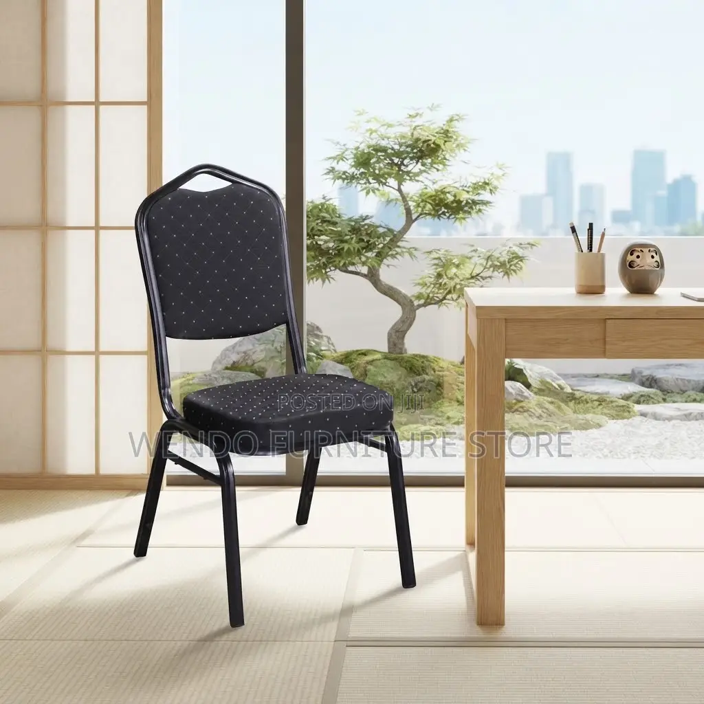Office Chairs; Armless Black Meeting Home Events