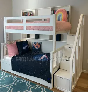Wooden Bunk Bed With Storage Available on Order