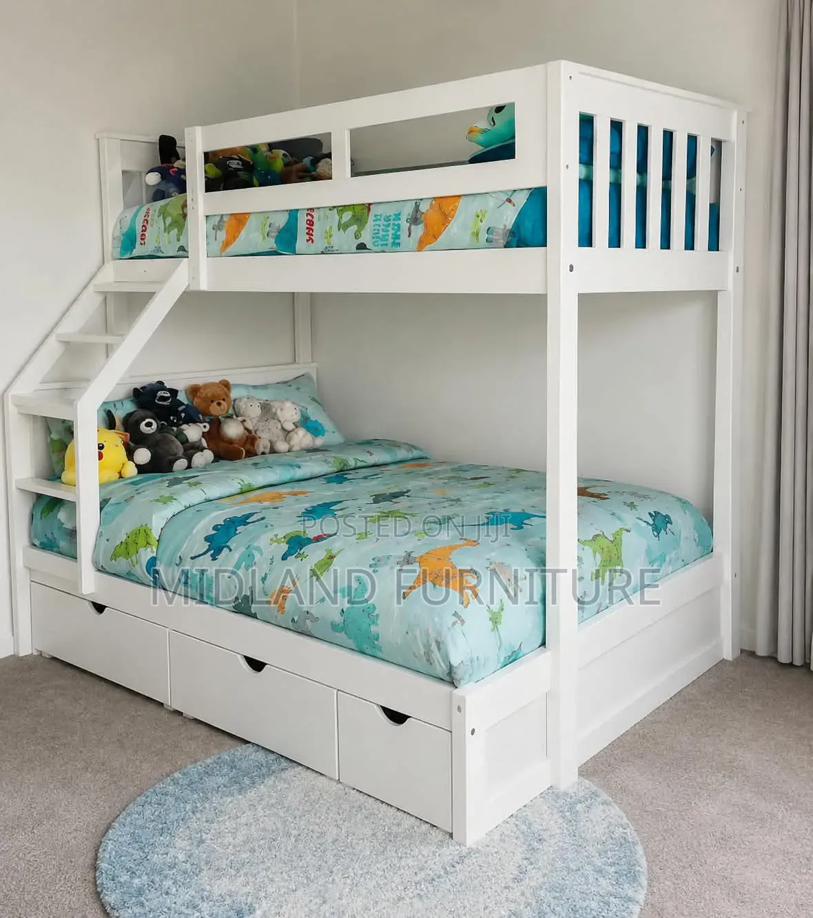 Wooden Bunk Bed With Storage Available on Order