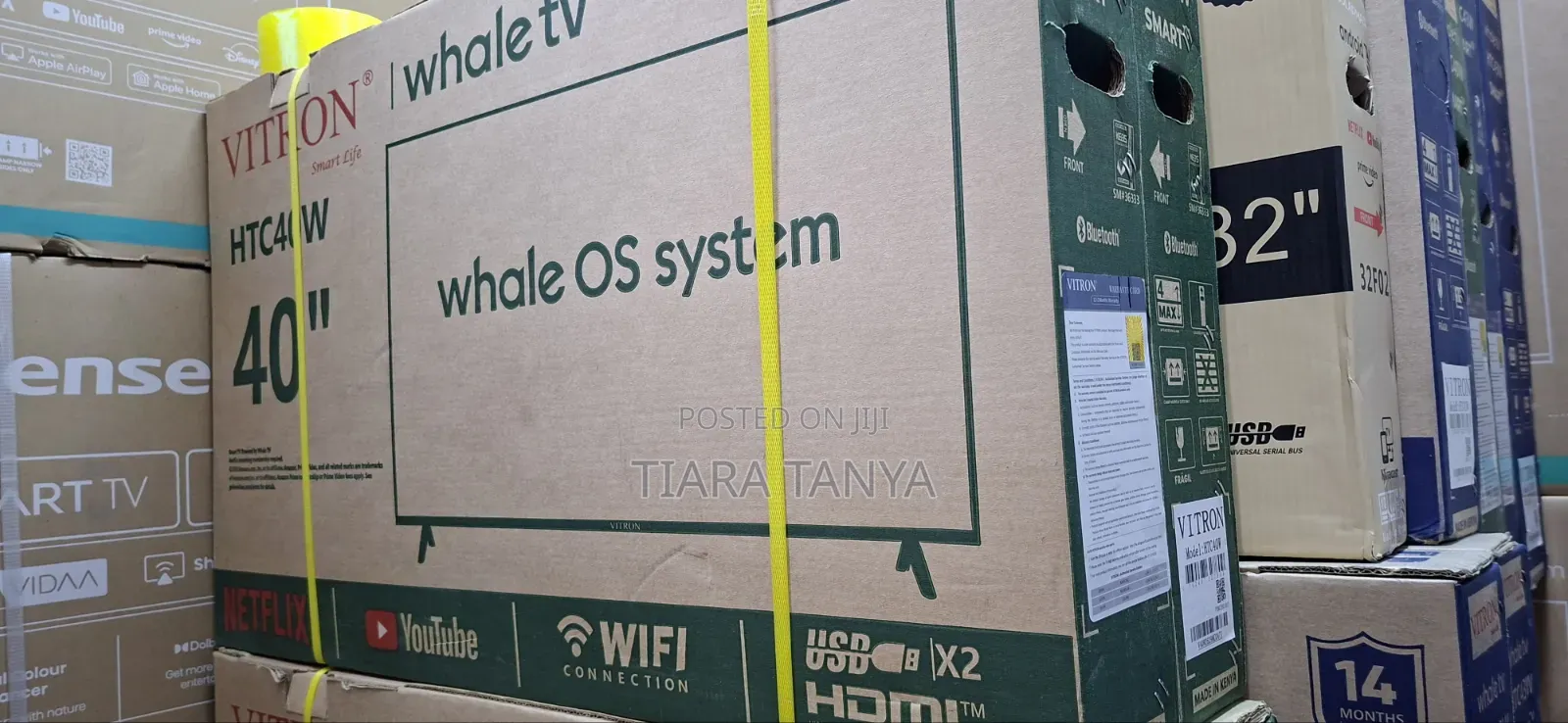 Vitron Htc40w 40" Whale Os Smart TV Frameless TV