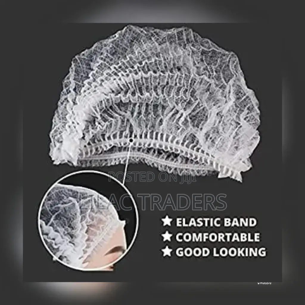 Non-Woven Disposable Hair Caps – 19" | 100pcs Galw