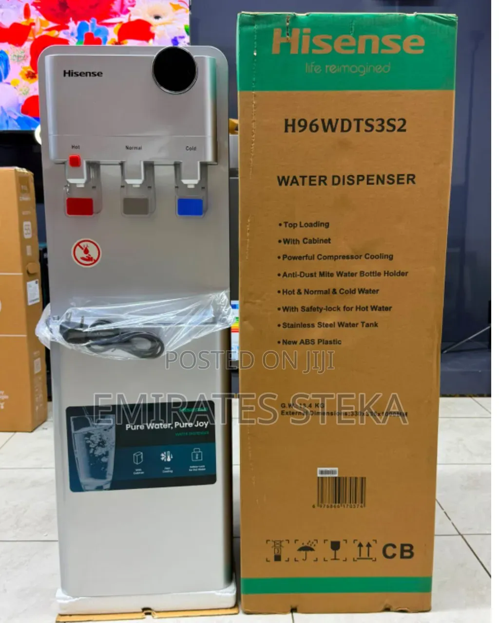 Hisense Water Dispenser S2 Silver 3tapes